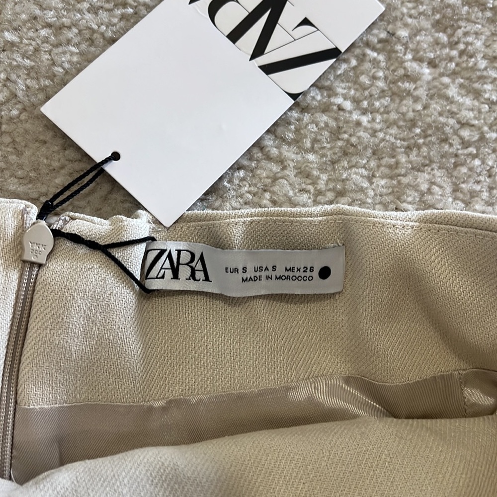 ZARA strapless linen blend top - Picture 7 of 7